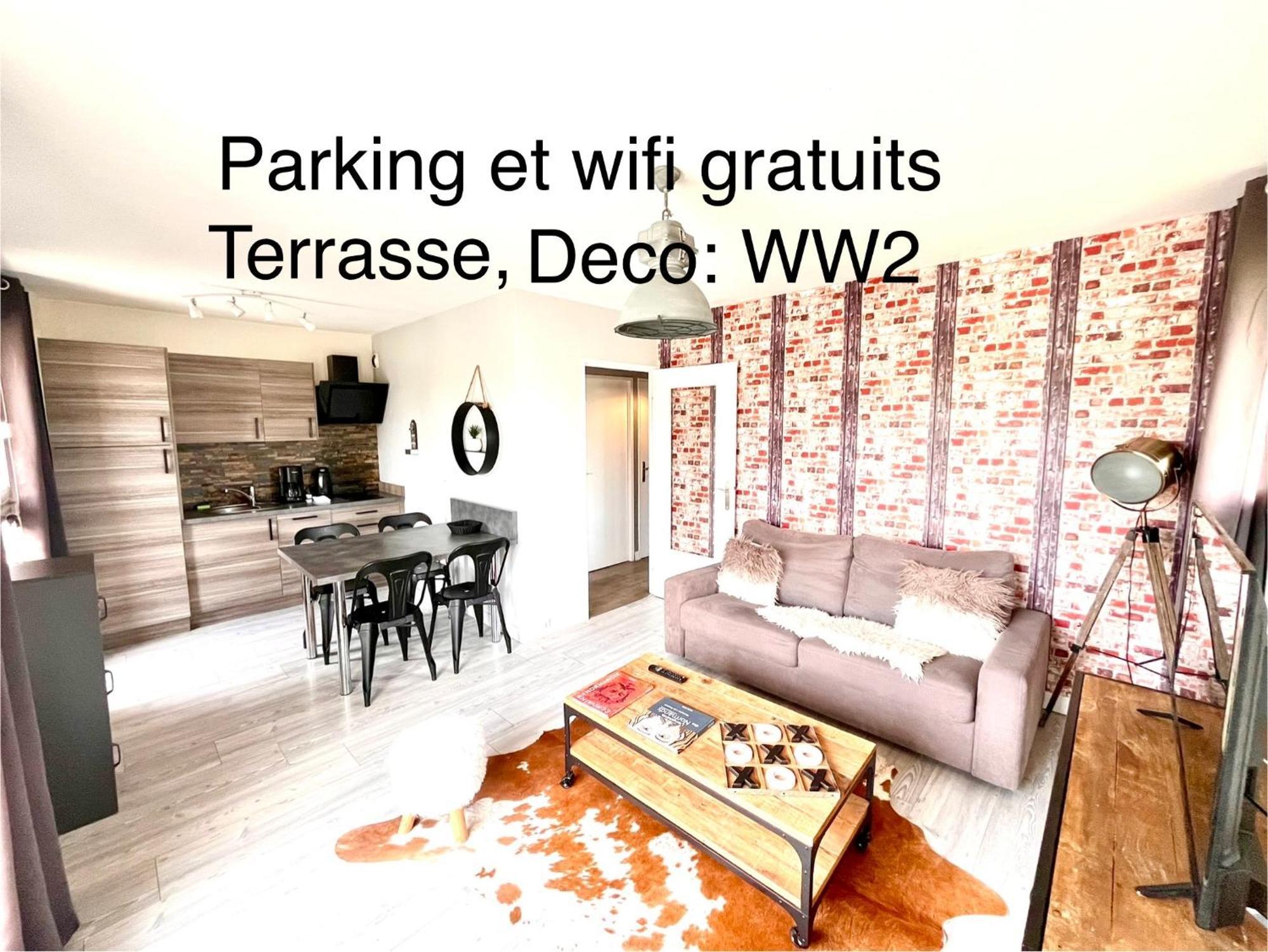 Le Green Way, Style Seconde Guerre Et Terrasse Кан Екстериор снимка
